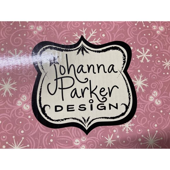 Johanna Parker Design Ceramic Sugar & Creamer Set Festive Holiday Cups Lot 6 New - Picture 6 of 14